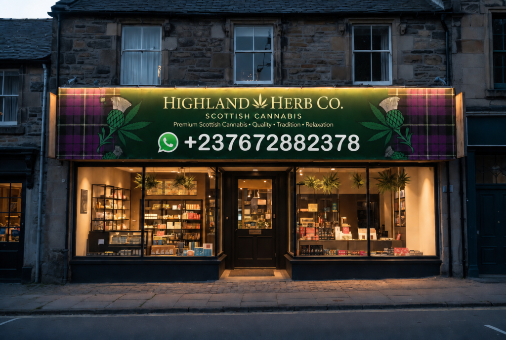 Weed shop in Scotland