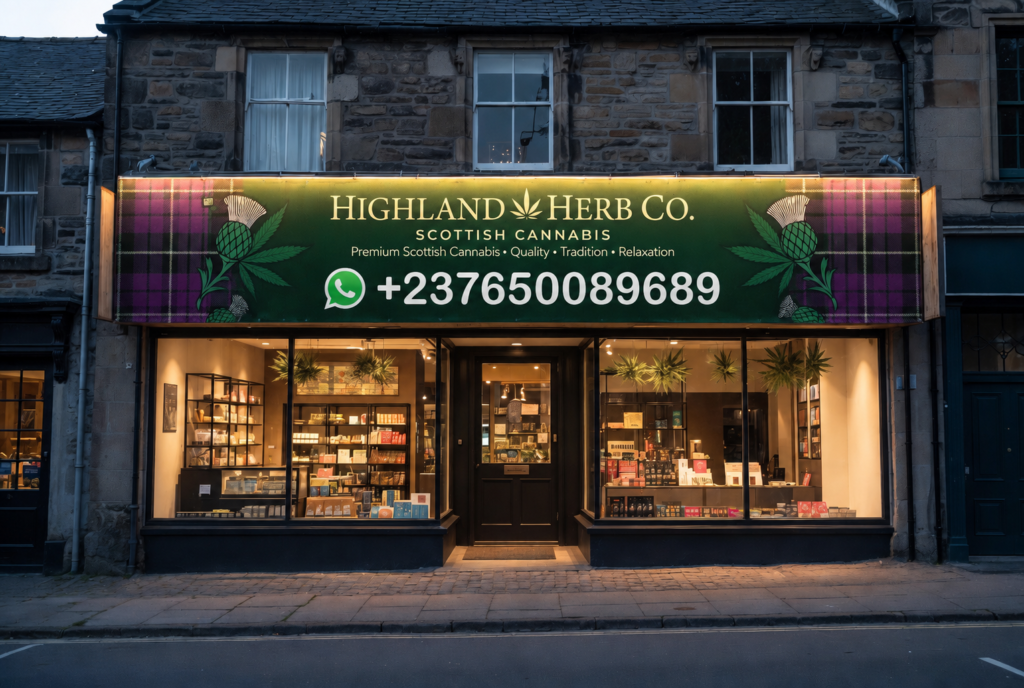 Weed shop in Scotland